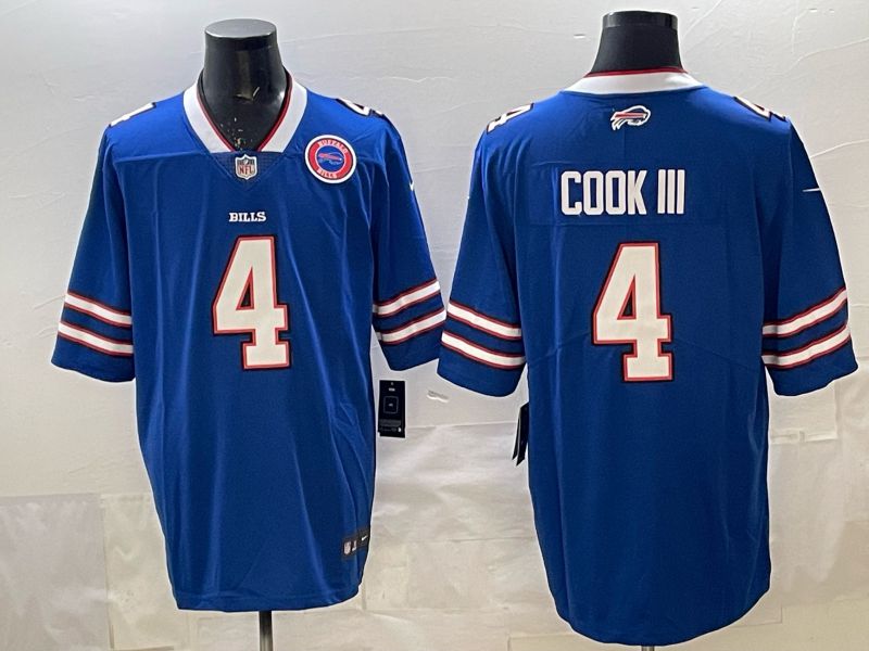 Men 2025 Buffalo Bills #4 Cook iii white 2th generation Nike Limited NFL Jersey style 075
